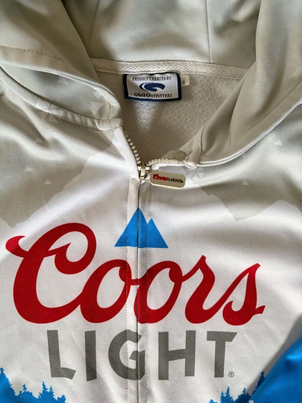 Coors Light Chill one piece Pajama Jumpsuit Hooded Adult S G&G Outfitters Unisex